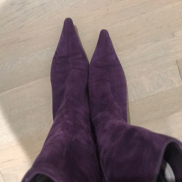 Purple suede Prada Boots - Picture 7 of 8